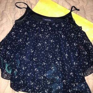 Anchor Tank Top Blouse